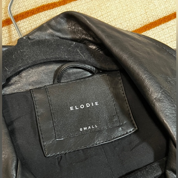 Faux Leather Jacket (Black) | Size Small - Picture 3 of 4